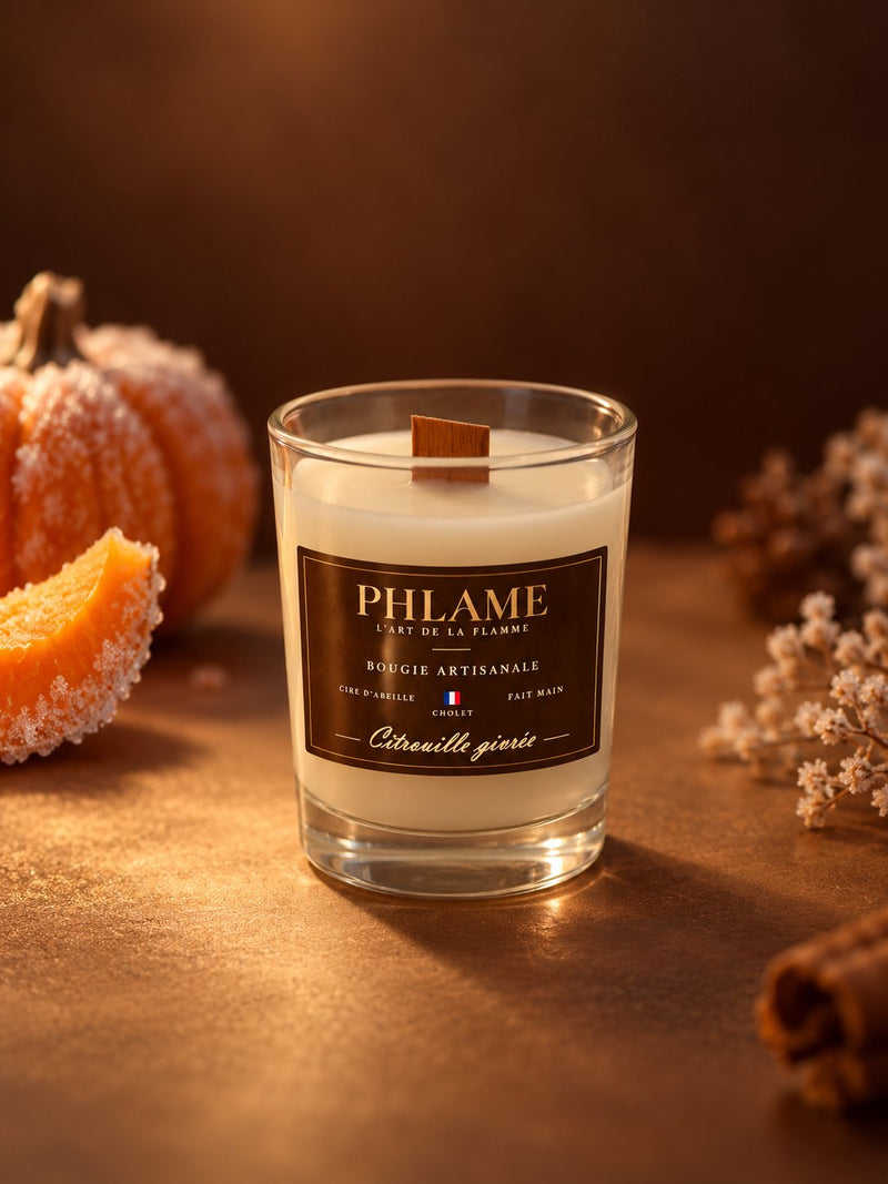 Bougie parfumée Citrouille givrée PHLAME, contenance 75 g, vue 1