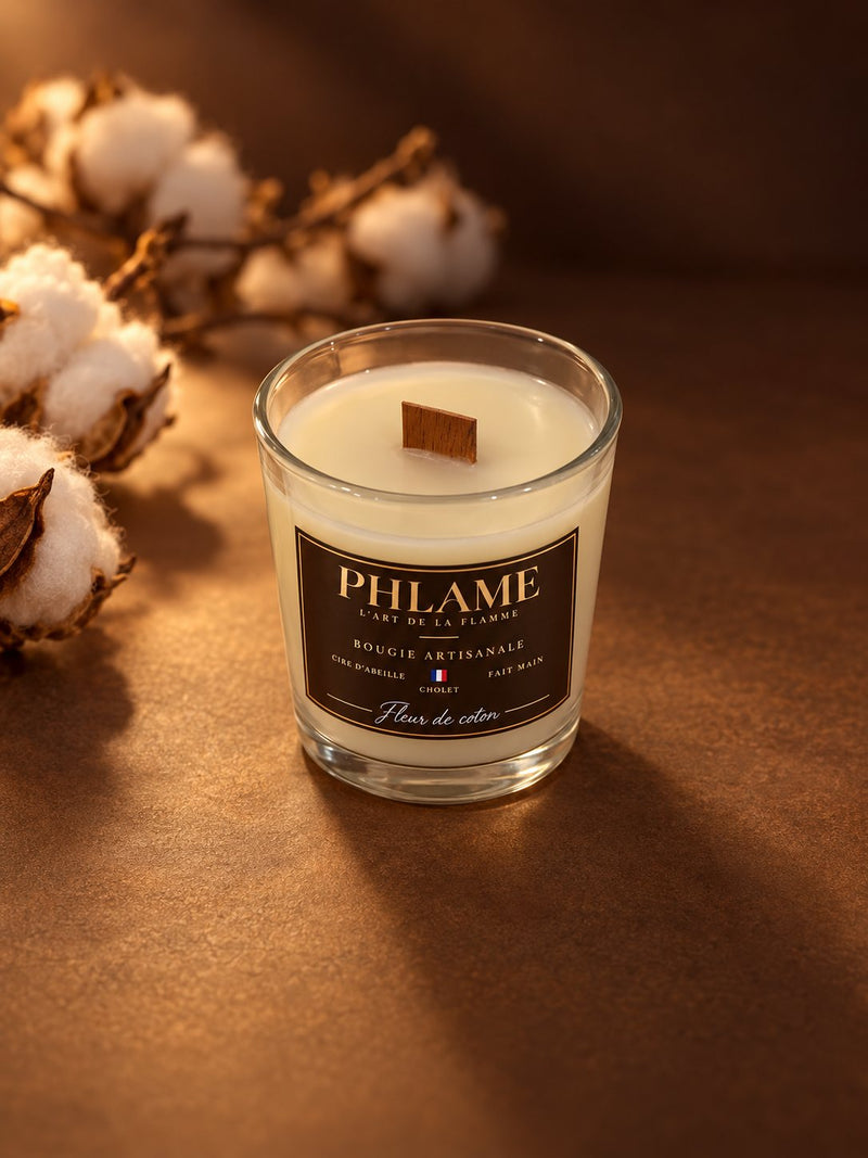 Bougie parfumée Fleur de coton PHLAME, contenance 75 g, vue 1