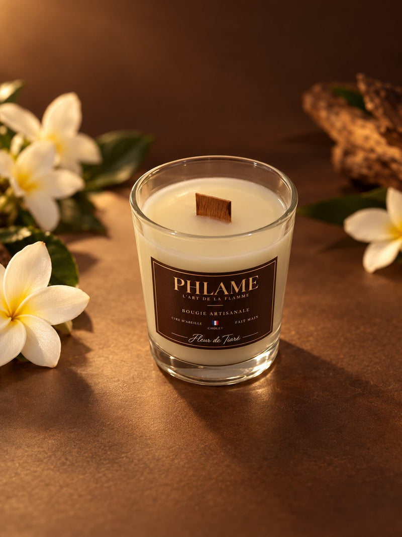 Bougie parfumée Fleur de Tiaré PHLAME, contenance 75 g, vue 1