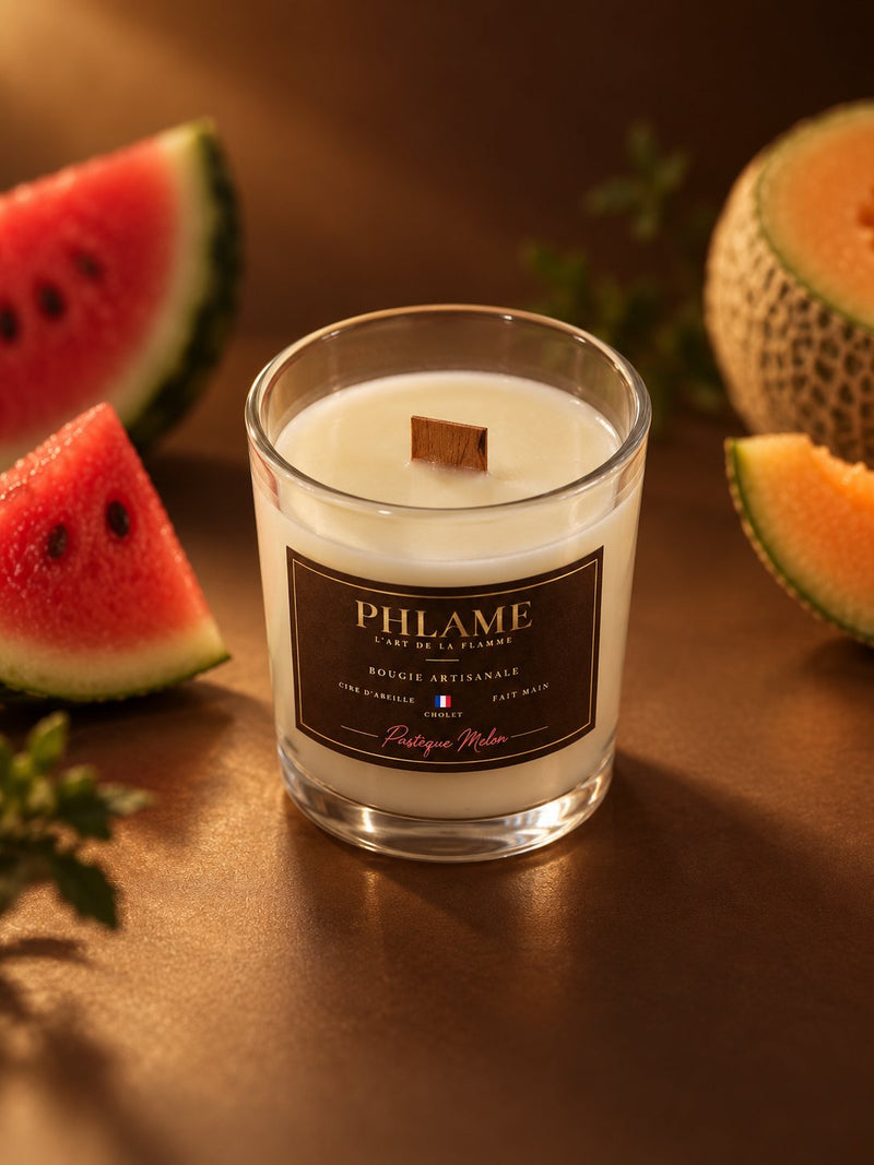 Bougie parfumée Melon-pastèque PHLAME, contenance 75 g, vue 1