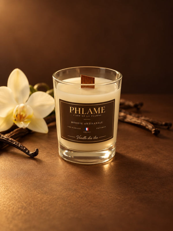 Bougie parfumée — Vanille des îles — PHLAME